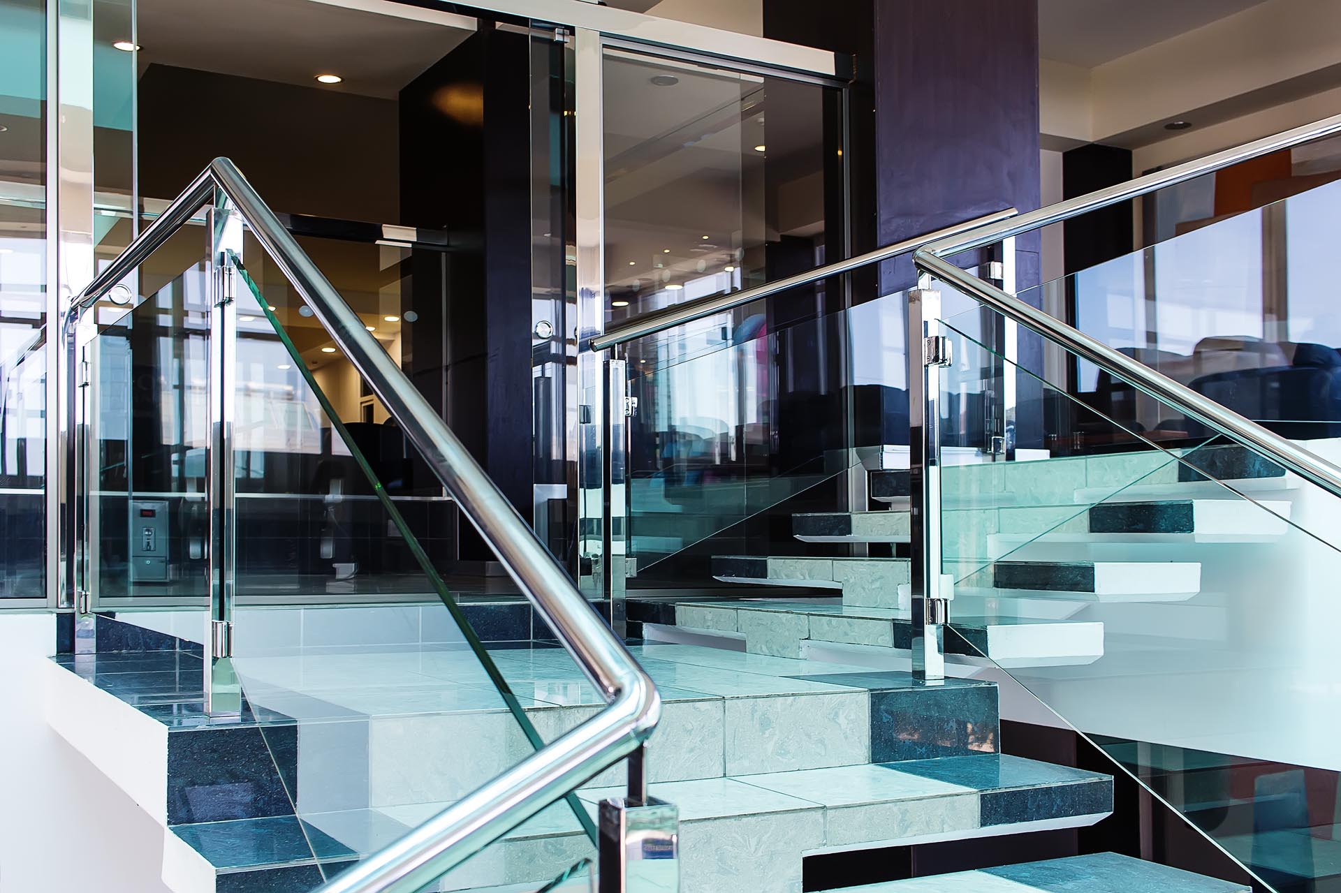 Custom glass installation — glass railing in Oakville