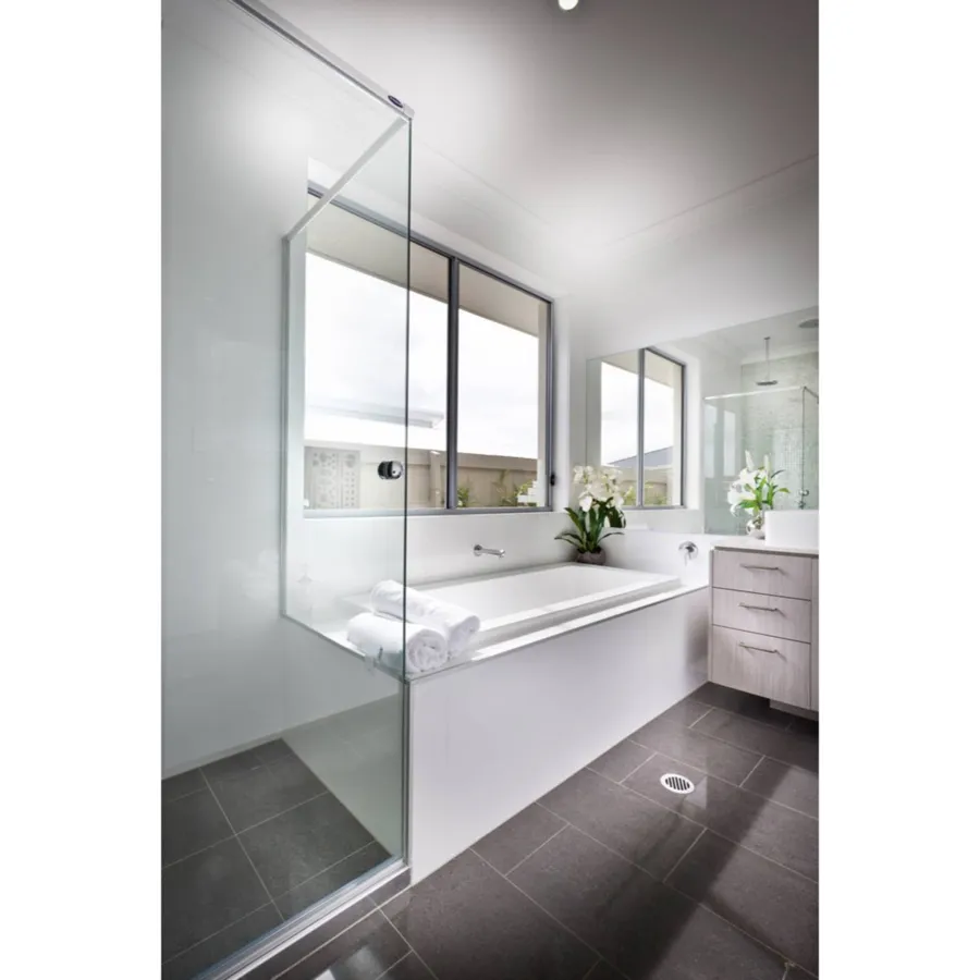 Frameless shower installed by Lux Glass in Guelph