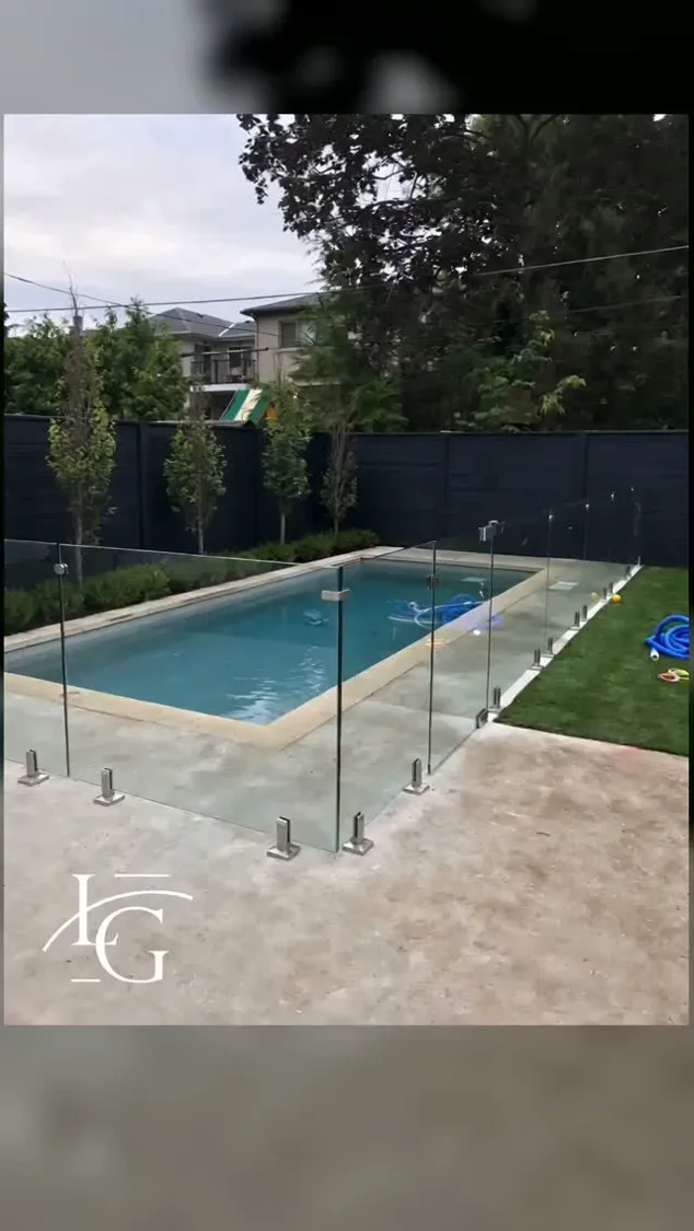 Glass pool fence installed by Lux Glass in Toronto