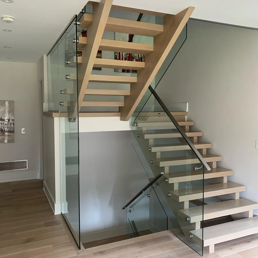 Glass railing installed by Lux Glass in Etobicoke