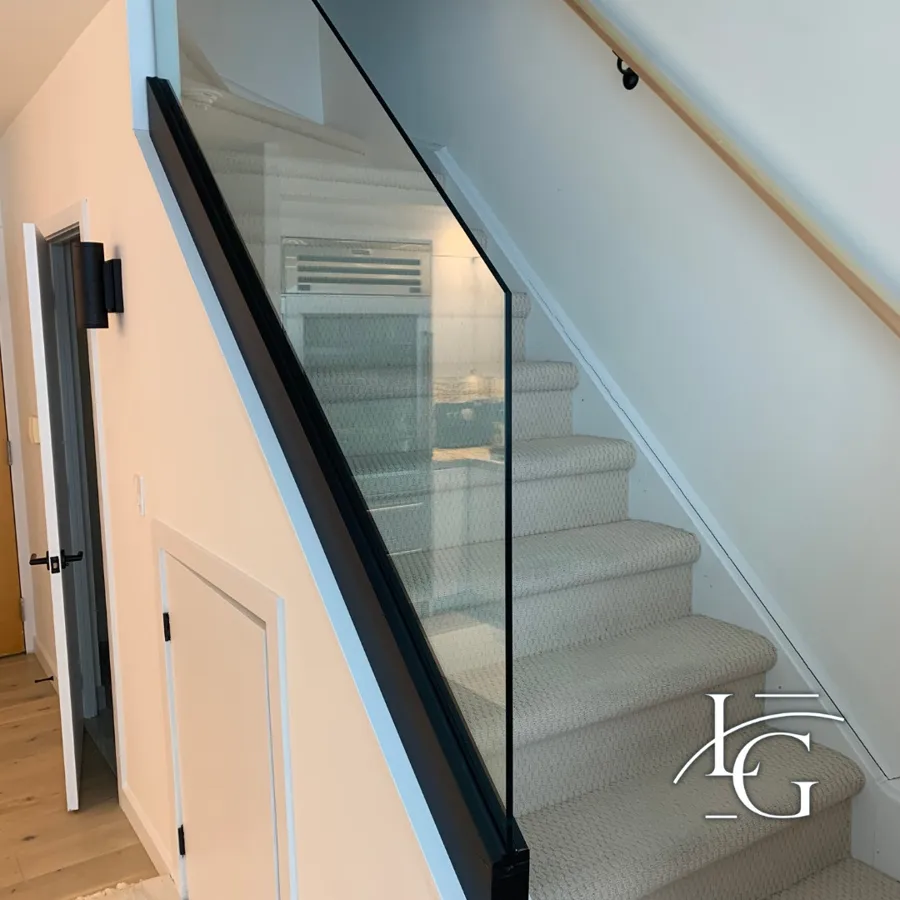 Glass railing installed by Lux Glass in Mississauga